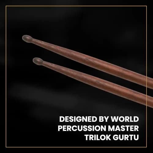 Zildjian Trilok Gurtu Artist Series Drumsticks | Unique Notch & Jazz Dimensions for Speed & Articulation thumbnail 3