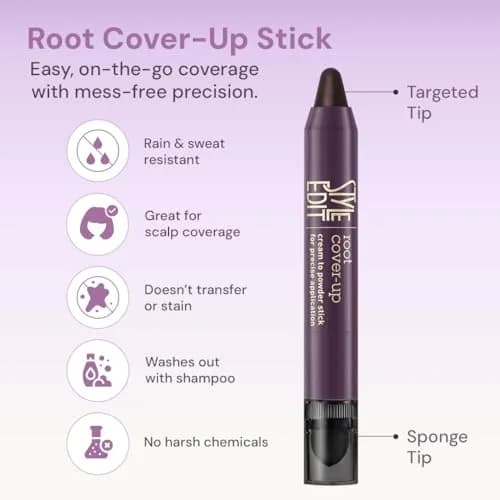 Style Edit Root Touch Up Stick, Light Brown | Instant Gray Coverage, Travel-Friendly (70-120 chars) thumbnail 2
