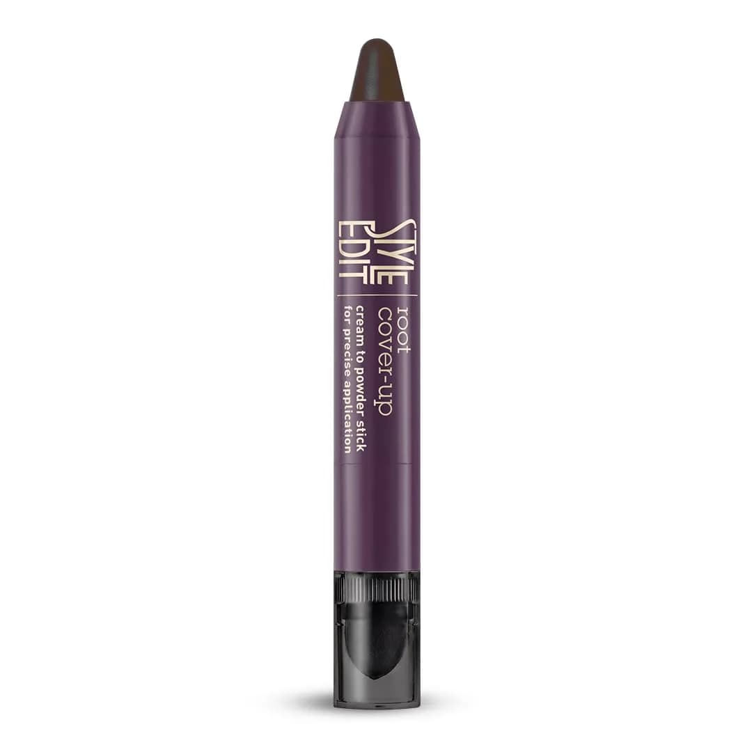 STYLE EDIT Root Touch Up Stick, Dark Brown | Instant Gray Coverage, Travel-Friendly, Made in USA - main product image