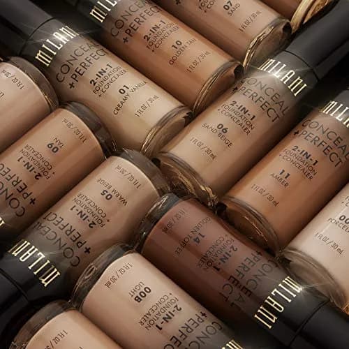 Milani Conceal + Perfect 2-in-1 Foundation + Concealer 00A-Porcelain | Full Coverage, Natural Finish thumbnail 8