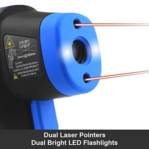 BTMETER BT-1500 High Temp Infrared Thermometer Gun -58°F to 2732°F | Non-Contact Laser Temp thumbnail 2