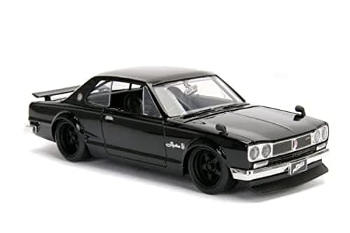 Jada Toys Fast & Furious 1:24 Nissan Skyline 2000 GT-R Diecast Car | Authentic Movie Vehicle, 8.75 x 3.25 x 3 inches, Black thumbnail 1