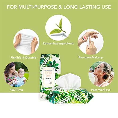Body Prescriptions Tea Tree Facial Wipes 50 Count | Detox & Moisturize, Gentle Deep Cleansing thumbnail 2