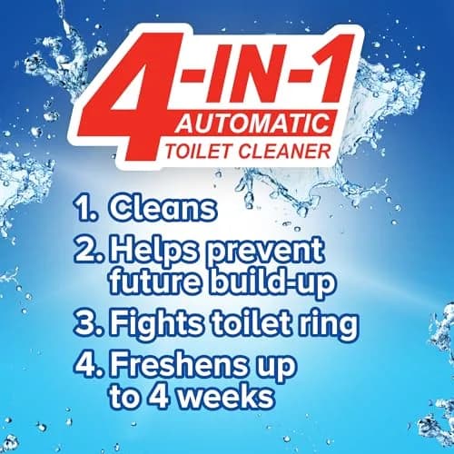 Soft Scrub 4-in-1 Rim Hanger Toilet Bowl Cleaner Lavender 2 Count | Long-Lasting Freshness & Buildup Prevention thumbnail 4