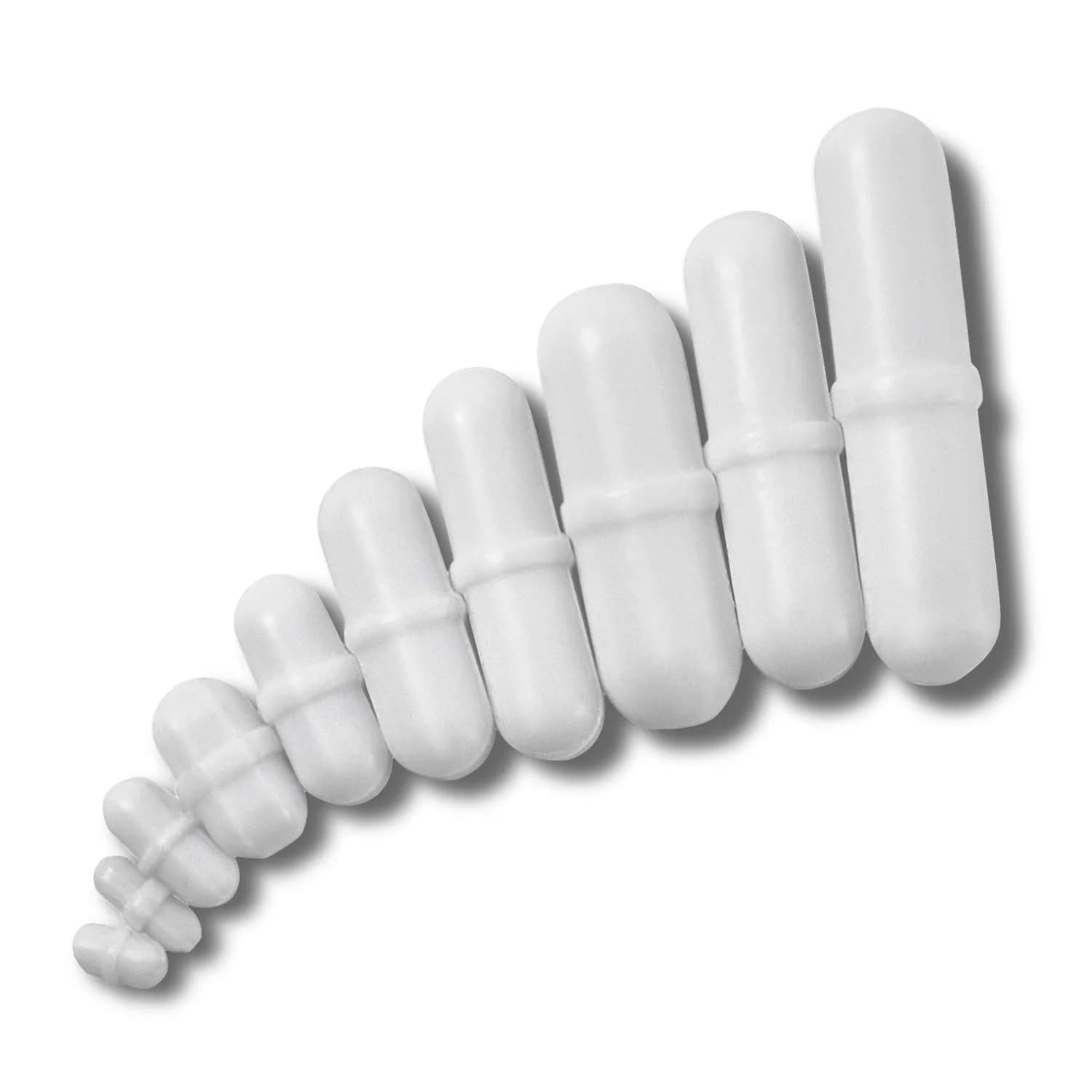 Yizerel PTFE Magnetic Stirrer Stir Bars Set (10pcs, 2-35mm) | Essential Lab Consumables - main product image