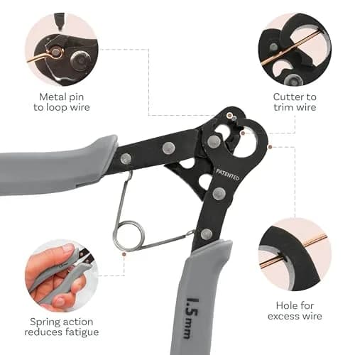 The Beadsmith Original One Step Loopers 3-Piece Combo Pack | Patented Jewelry Making Tool for 24-18g Wire thumbnail 5