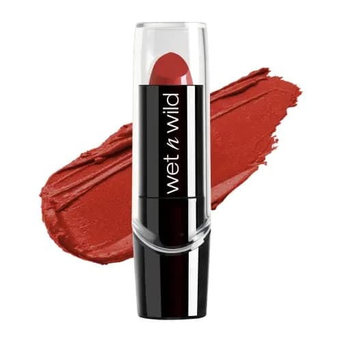 wet n wild Silk Finish Lipstick in Raging Red | Hydrating, Rich, Buildable Lip Color thumbnail 1