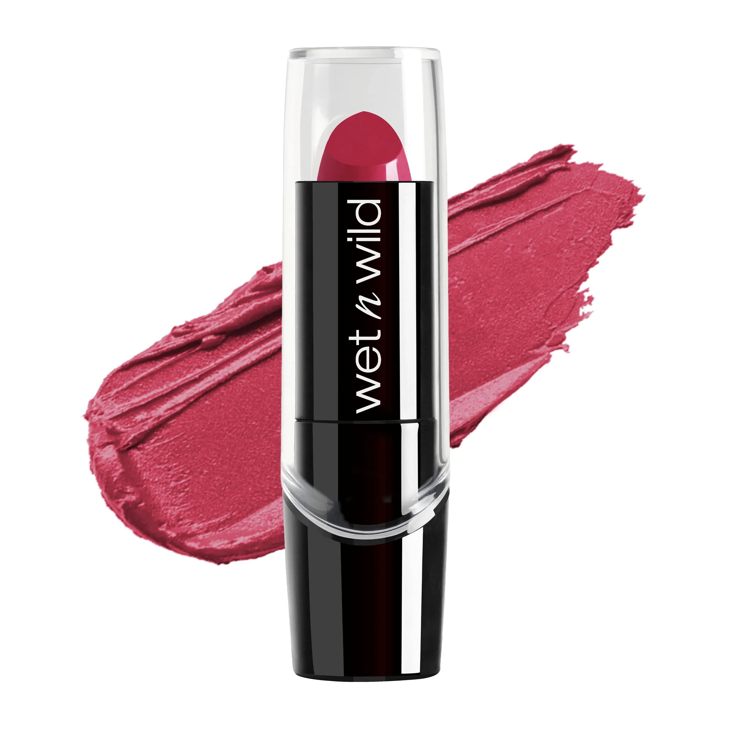 wet n wild Silk Finish Lipstick - In The Near Fuchsia | Hydrating, Buildable Lip Color