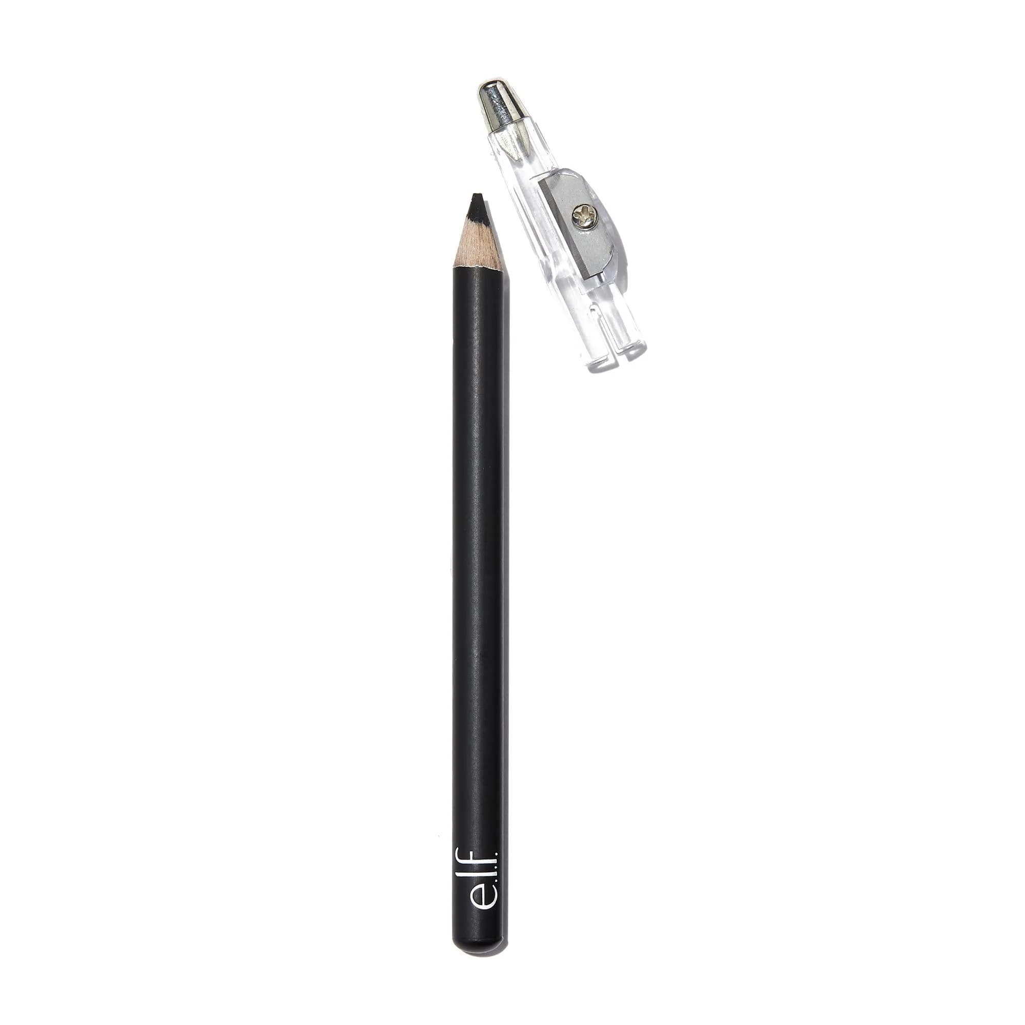 e.l.f. Satin Eyeliner Pencil, Smooth Glide, Black | Satin Finish, Built-In Sharpener, Vegan & Cruelty-Free - main product image