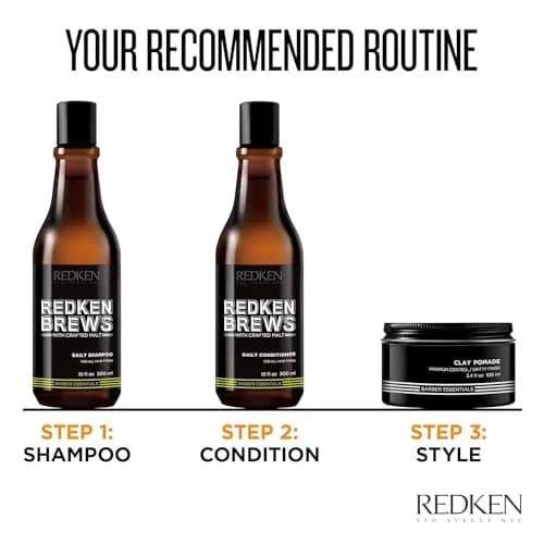 Redken Brews Daily Shampoo – Lightweight Hydration 300ml (10 Fl Oz) | For All Hair Types thumbnail 4