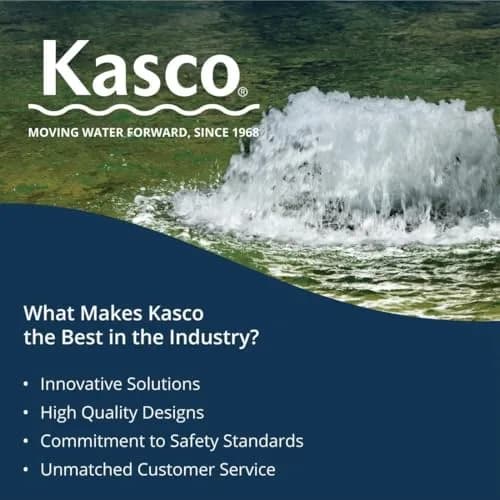 Kasco 1HP Surface Aerator 240V | Efficient Pond Oxygenation, 100ft Power Cord (Float Not Included) thumbnail 3