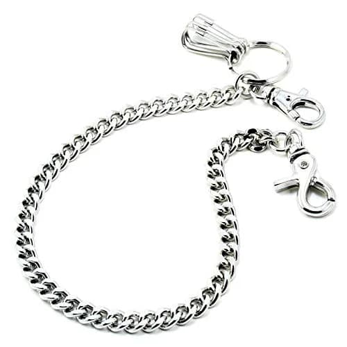 Double K Wallet Chain 21" Silver | Heavy Duty Trucker Style thumbnail 1