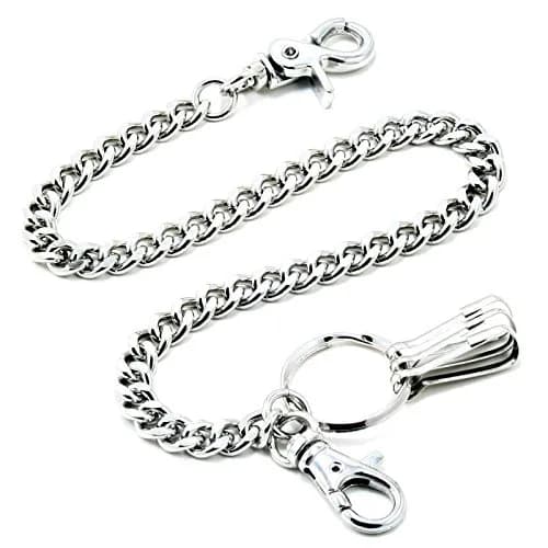 Double K Wallet Chain 21" Silver | Heavy Duty Trucker Style thumbnail 2