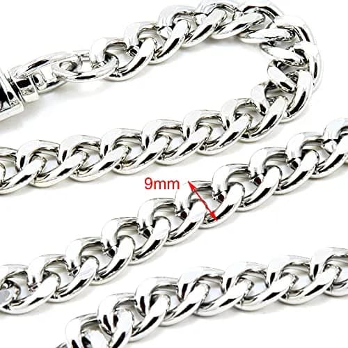Double K Wallet Chain 21" Silver | Heavy Duty Trucker Style thumbnail 3