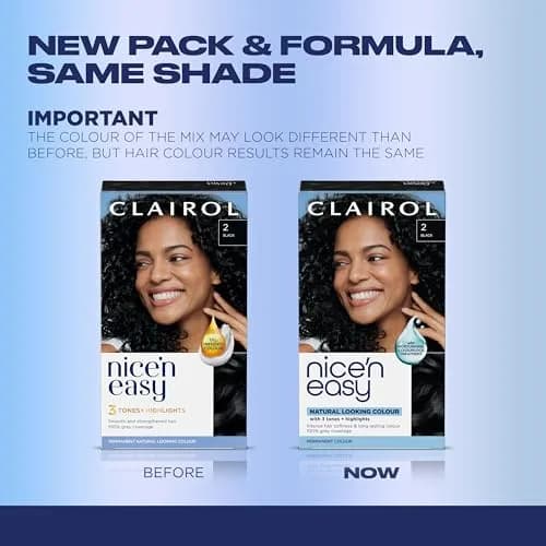 Clairol Nice'n Easy Permanent Hair Dye 2 Black, 6.26 Fl Oz (Pack of 1) | 100% Gray Coverage thumbnail 2