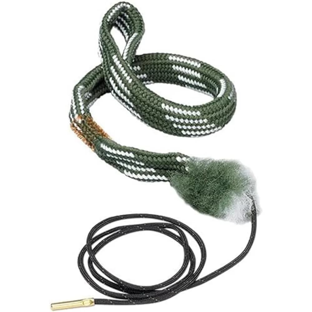 Hoppe's BoreSnake Rifle Bore Cleaner with Den, .30-.308 Caliber | Fastest Cleaning Solution with Bronze Brush & Reusable Case — .240-.243 Caliber