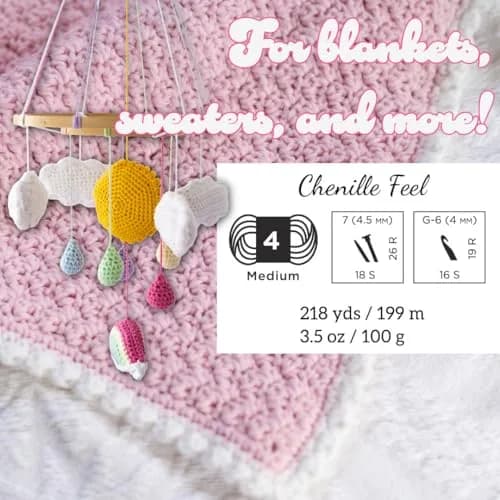 Lion Brand Yarn Feels Like Butta Yarn 100g | Velvety-Soft, Machine Washable, Ideal for Cozy Crochet & Knitting thumbnail 5
