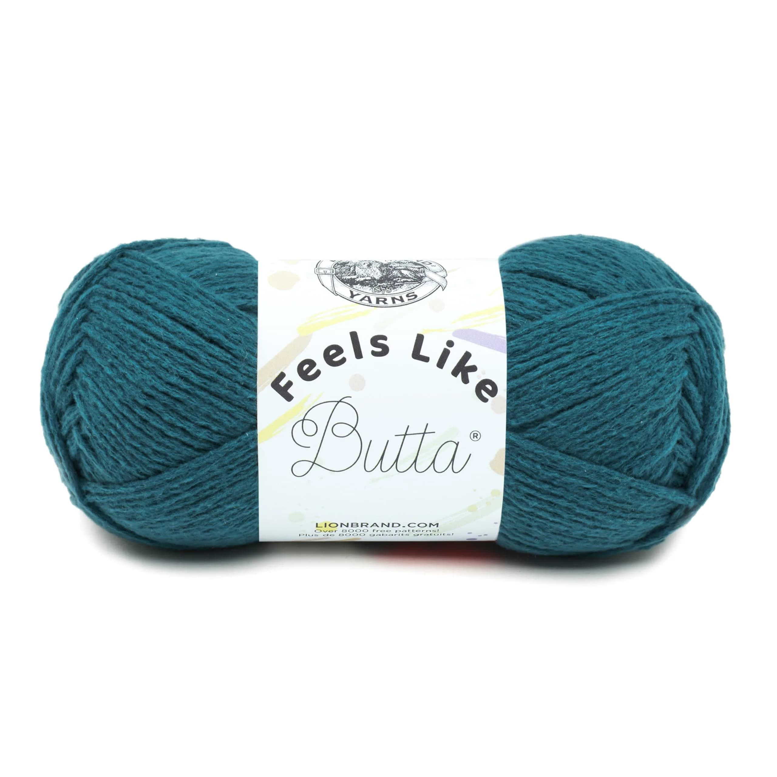 Lion Brand Yarn Feels Like Butta Yarn 100g | Velvety-Soft, Machine Washable, Ideal for Cozy Crochet & Knitting — Teal
