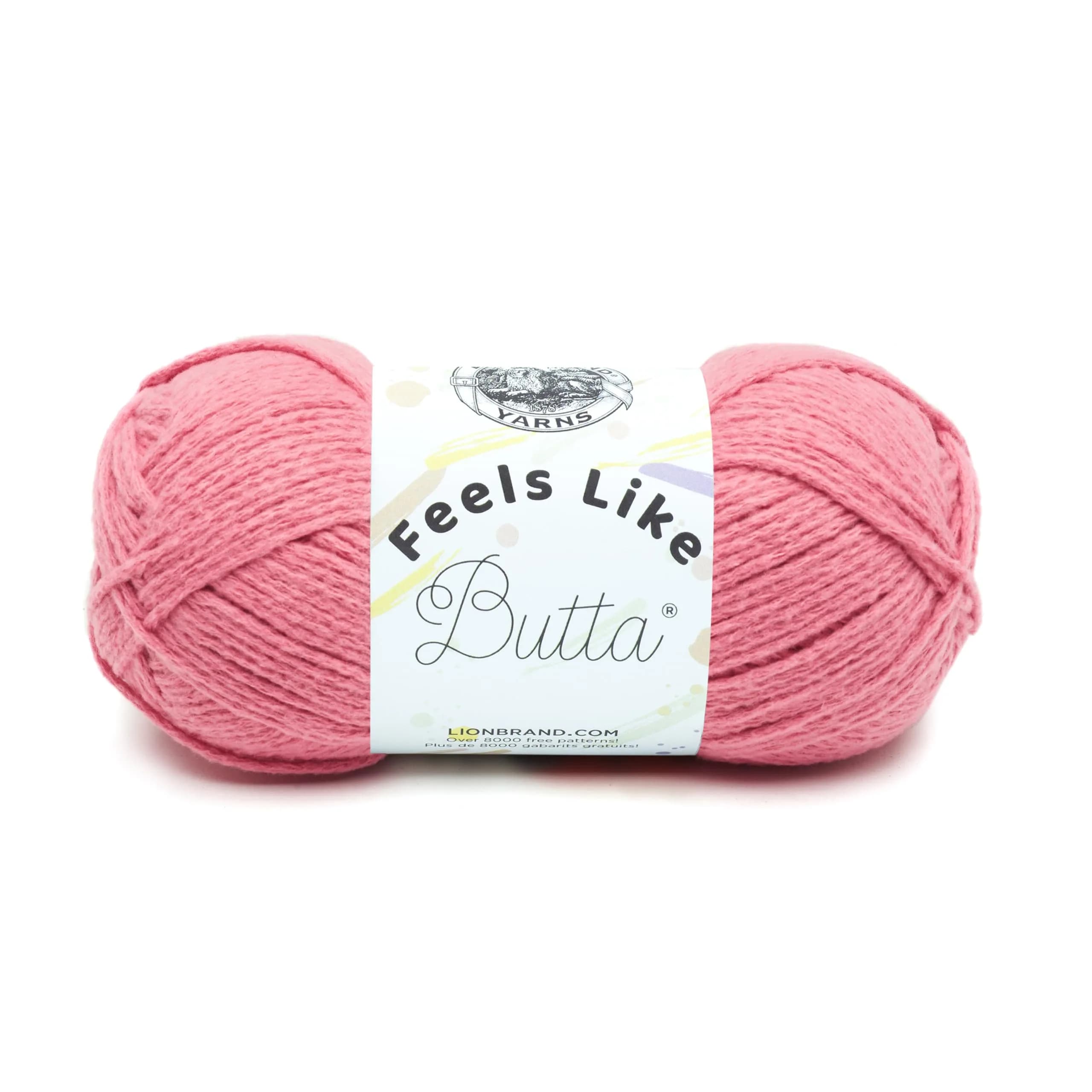 Lion Brand Yarn Feels Like Butta Yarn 100g Dusty Pink | Velvety-Soft Crochet & Knitting Yarn - main product image
