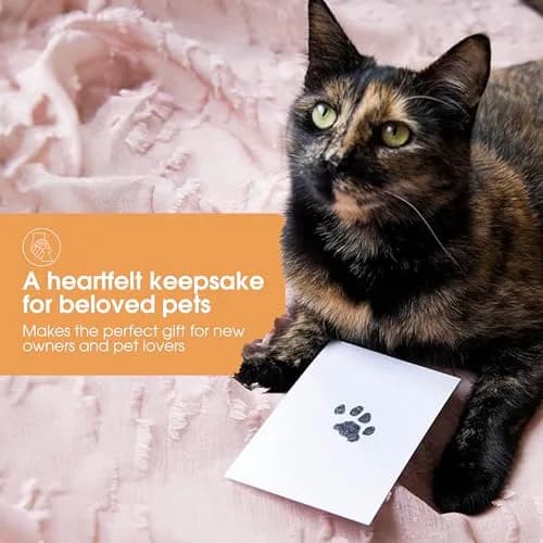 Pearhead Paw Print Clean Touch Ink Pad Kit for Dogs and Cats, Black Ink, 1 Pad & 2 Cards | Mess-Free Pet Keepsake thumbnail 4