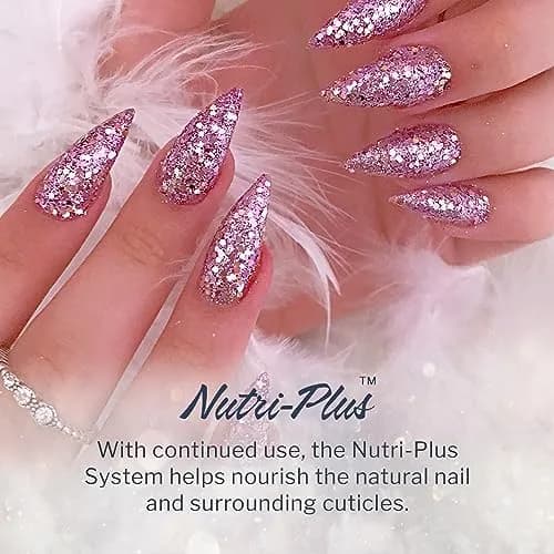 SNS Nail Dip Powder Valedictorian Purple Glitter 29.57ml (1 oz) | Long-Lasting 14-Day Chip-Resistant Color thumbnail 4