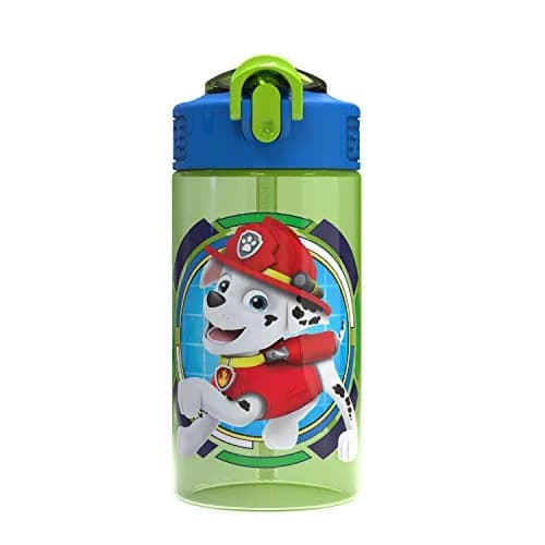 Zak Designs Paw Patrol 16oz (473ml) Leak-Proof Straw Kids Water Bottle | BPA-Free Plastic for Ages 3+ thumbnail 1