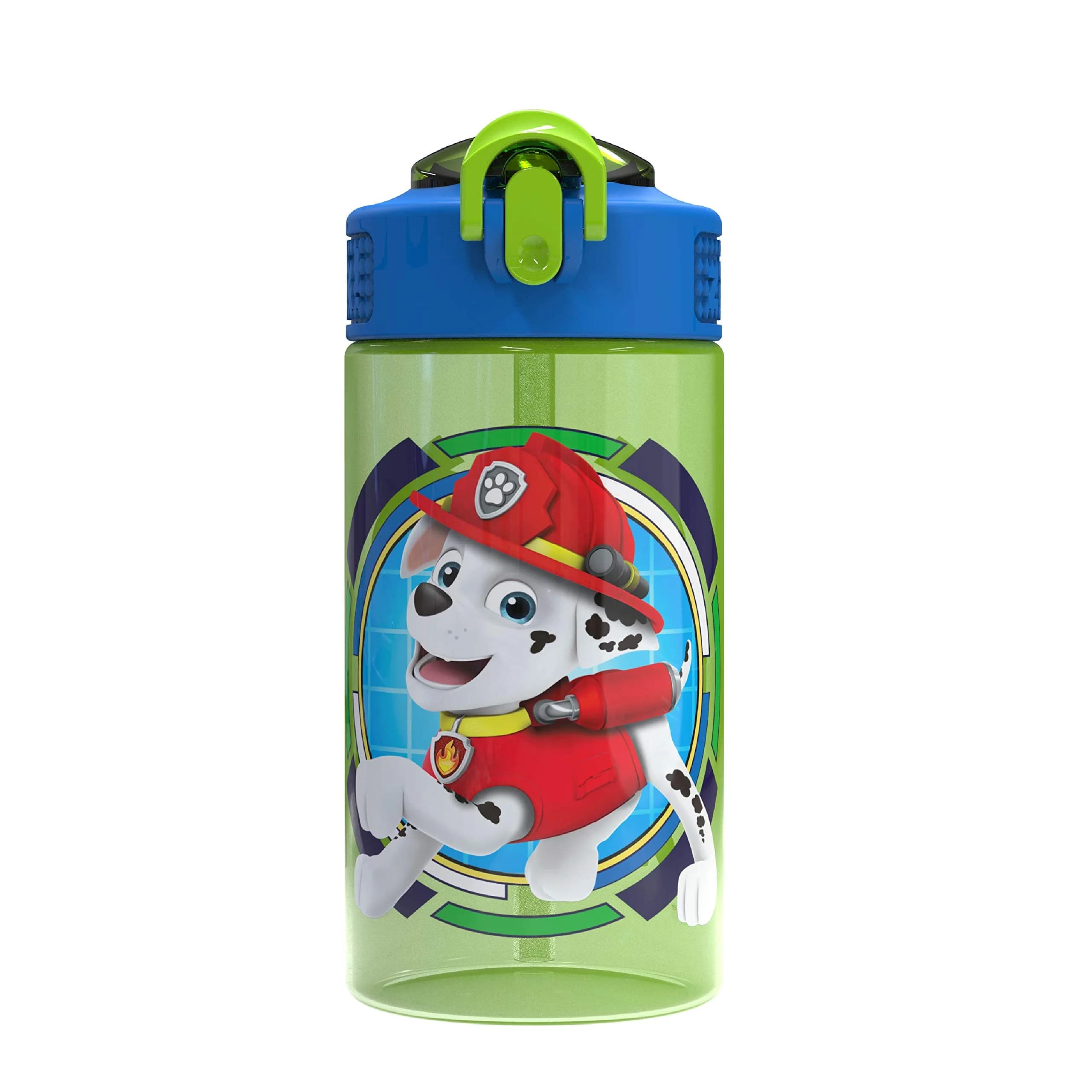 Zak Designs Barbie Sage 16oz Leak-Proof Straw Kids Water Bottle, Plastic | BPA-Free Durable Kid-Friendly — Paw Patrol / 16 Ounces