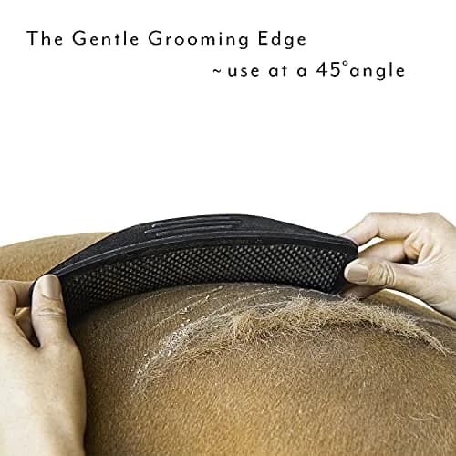 StripHair Gentle Groomer Horse Brush Shedding Massage | Made in USA for Horses & Dogs thumbnail 5