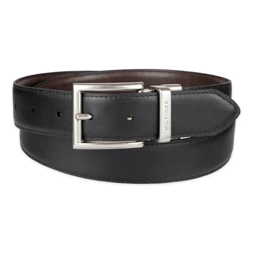 Tommy Hilfiger Men's Reversible Belt - Brown/Black, Size 32, 1.25-inch Width thumbnail 3