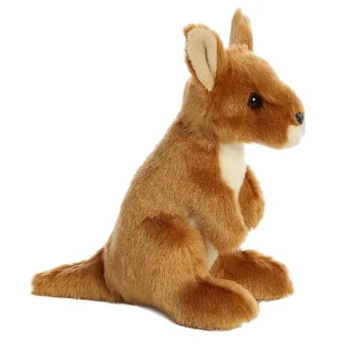 Aurora Mini Flopsie 7" Kangaroo Plush Toy | ASTM-Tested & Non-Toxic thumbnail 3