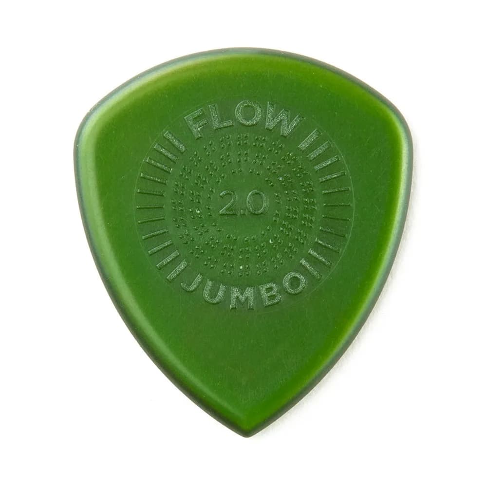 Jim Dunlop Flow® Jumbo Grip Pick 2.5MM | Rich Tone & Larger Surface for Guitarists in India — 2.0 mm