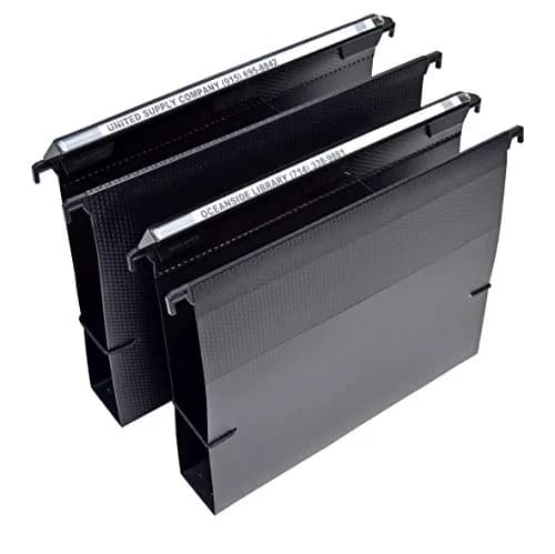 Ultimate Office MagniFile 2" Box-Bottom Hanging File Folders, Set of 2 Black | 50.8 mm Capacity thumbnail 1