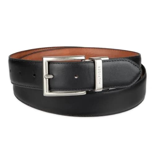 Tommy Hilfiger Men's Reversible Belt in Cognac/Black, Size 36 | 1.25-inch Width thumbnail 3