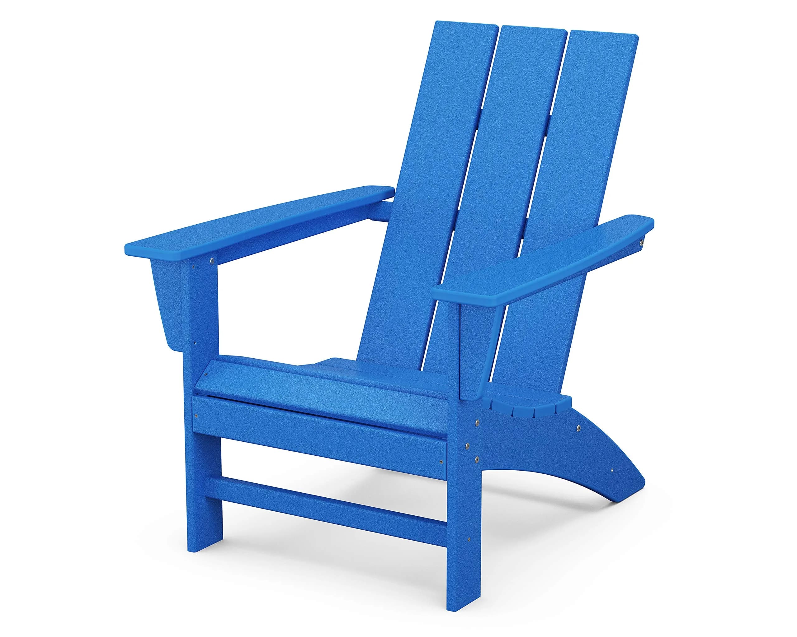 Polywood Modern Adirondack Chair – All-Weather Outdoor HDPE, Fade-Resistant, 32in Deep | Durable Patio Seating