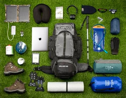 TRIPOLE Walker 65 Litres Rucksack Internal Frame with Metal Rod, Rain Cover, Bottom Opening, Laptop Section (Black) | 1.6 kg (3.5 lb) Heavy Duty Backpack thumbnail 2