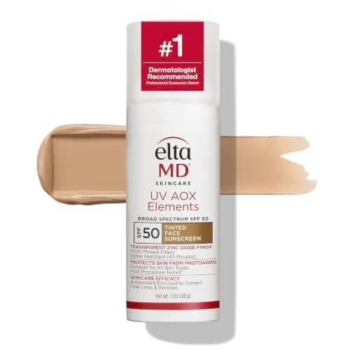 EltaMD UV AOX Elements 100% Mineral Tinted Face Sunscreen SPF 50 | Hydrates & Protects Sensitive Skin thumbnail 1