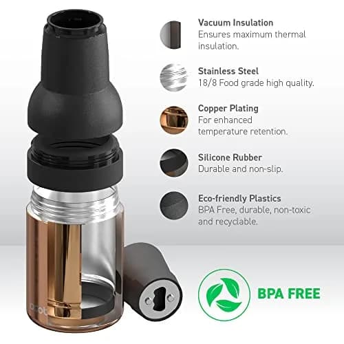 asobu Frosty Beer Holder 2 Go Vacuum Insulated 16oz | Double Walled Stainless Steel, Keeps Beer Cold 12h thumbnail 5