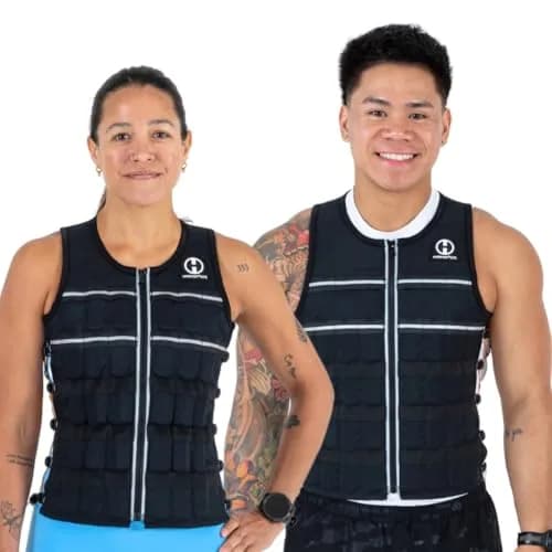 Hyperwear Hyper Vest ELITE Thin Weighted Vest, Black, S, 15 lb | Adjustable USA Steel Weights for Strength & Fitness thumbnail 2