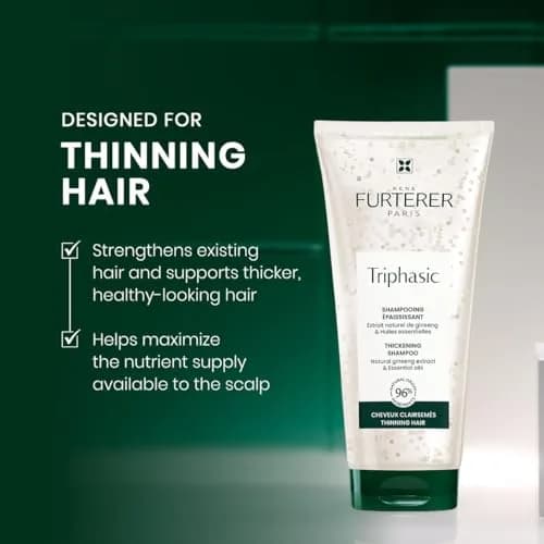 René Furterer Triphasic Thickening Shampoo for Thinning Hair 200ml (6.7 Fl Oz) | Scalp Stimulating & Volumizing thumbnail 2