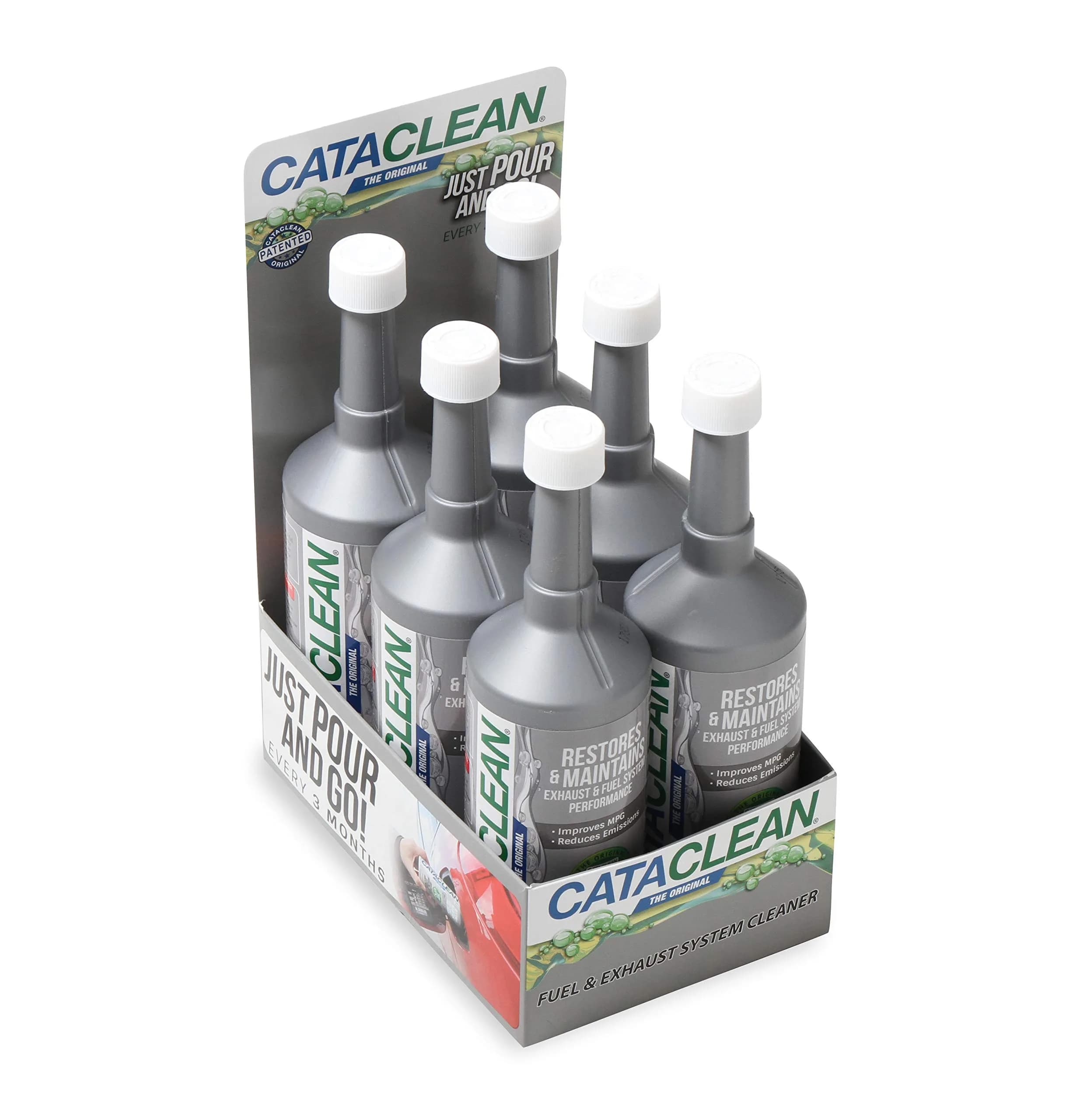 Cataclean Fuel & Exhaust System Cleaner for Gasoline Engines, 473ml (16 Fl Oz) | Pass Emissions Tests & Restore Catalytic Converters — 16oz