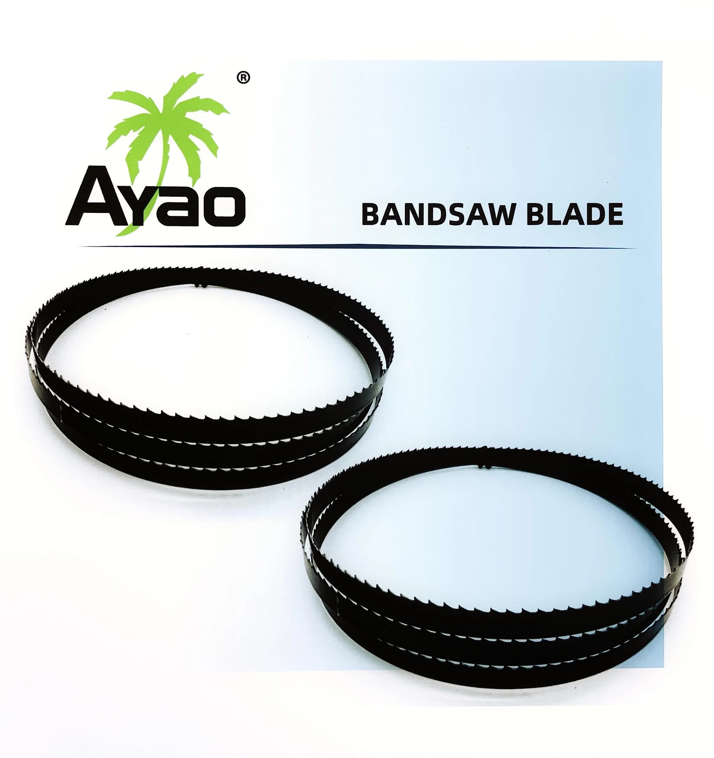 AYAO Band Saw Blade 59-1/2-Inch x 3/8-Inch x 6TPI | 2 Pack for Wood & General Cutting
