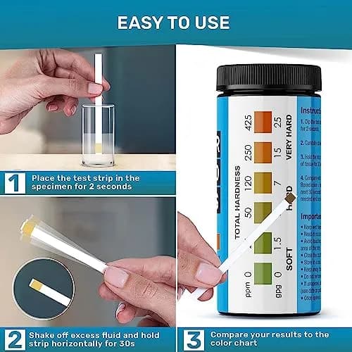 JNW Direct Water Hardness Test Strips 150 Count | Test Tap, Well, Softened Water thumbnail 4