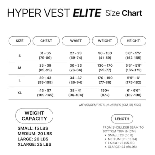 Hyperwear Hyper Vest ELITE Thin Weighted Vest, Black, M, 20 lb | Comfortable, Adjustable, USA Steel Weights thumbnail 8