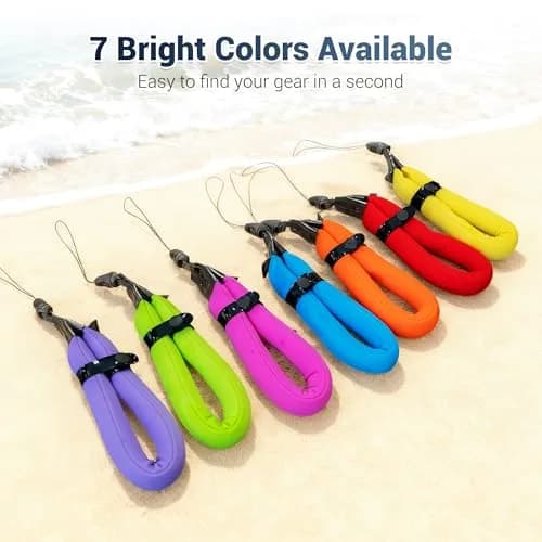 JJC Waterproof Floating Camera Wrist Strap Red | Keeps Gear Afloat & Visible, Adjustable, Quick-Release thumbnail 6