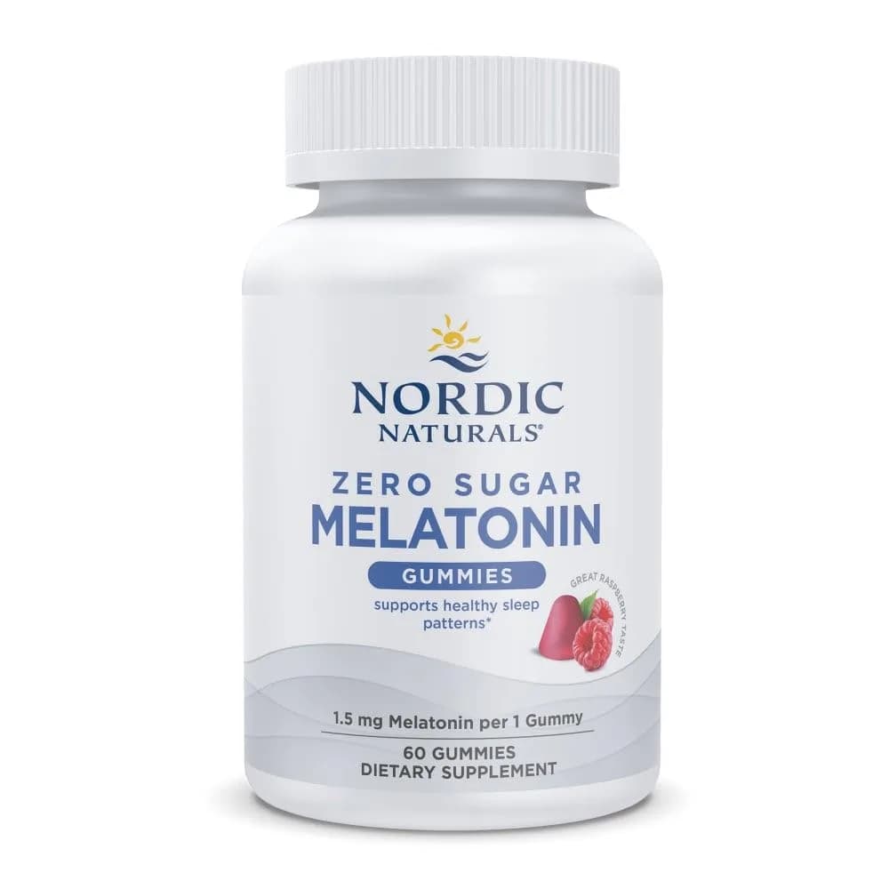 Nordic Naturals Melatonin Gummies 60 Count | Sugar Free Raspberry Sleep Aid for Adults - main product image