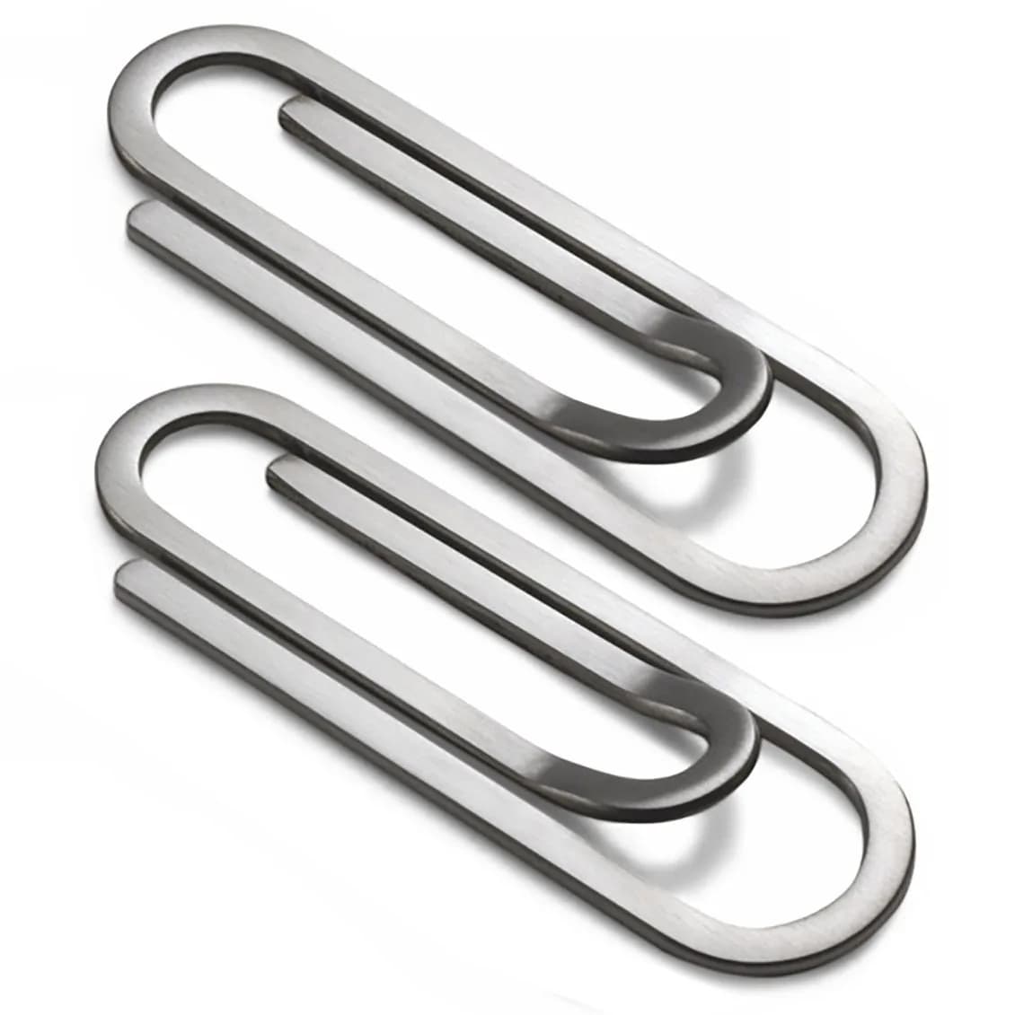 CKLT Money Clip, Cash Clip, Minimalist Wallet Slim Wallet, Stainless Steel, Secure & Stylish for Men & Boys — Paper Clip