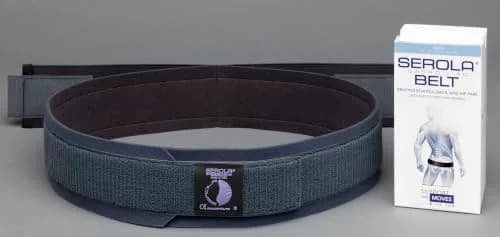 Serola Sacroiliac Belt Small (30-34 inch waist) for SI Joint Dysfunction, Sciatica, Pelvic & Hip Pain Support | Non-Slip Breathable Brace thumbnail 2
