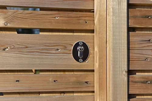 GateMate Long Throw Gate Lock, Euro Profile 2¾” Thick | 316 Stainless Steel, Black Finish, 5 Keys thumbnail 4