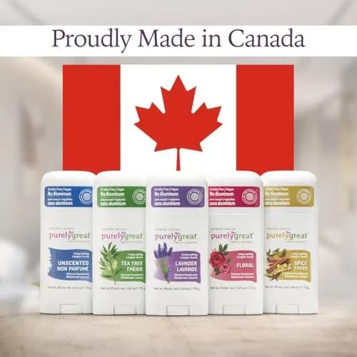 Purelygreat Lavender Scented Natural Deodorant Stick 75g (2.64 oz) | Aluminum-Free Odor Protection thumbnail 2