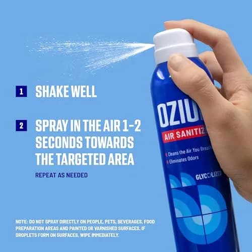 Ozium Original Scent Air Sanitizer Spray 236ml (8 Fl Oz) | Eliminates Odors & Sanitizes Air thumbnail 6